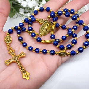 Személyre Szabható Szerelmemnek � Kék és Arany Rózsafüzér Díszdobozban - otthon & életmód - vallás - lánc & füzér - Meska.hu