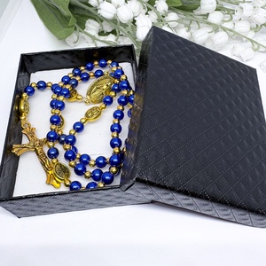 Személyre Szabható Szerelmemnek � Kék és Arany Rózsafüzér Díszdobozban - otthon & életmód - vallás - lánc & füzér - Meska.hu