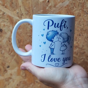 Egyedi Feliratos Bögre Szerelmeseknek � I love you Cuki Páros Grafika - otthon & életmód - konyhafelszerelés, tálalás - tálalás - bögre & csésze - Meska.hu