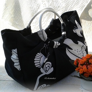 NYÁRI AKCIÓ! - STRANDTÁSKA, VÁLLTÁSKA - karikafüllel - neszesszerrel -  - Meska.hu