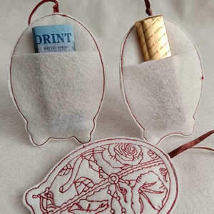 Hímzett húsvéti tojások 3db - otthon & életmód - dekoráció - fali és függő dekoráció - függődísz - Meska.hu