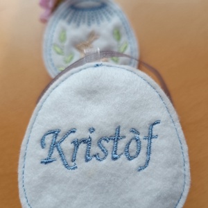 Hímzett húsvéti tojások - otthon & életmód - dekoráció - fali és függő dekoráció - betű & név - Meska.hu
