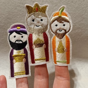 Betlehemi figurák filc ujjbáb csomag - diy (csináld magad) - egységcsomag - Meska.hu