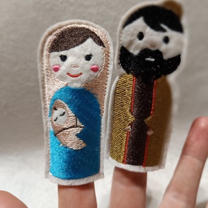 Betlehemi figurák filc ujjbáb csomag - diy (csináld magad) - egységcsomag - Meska.hu
