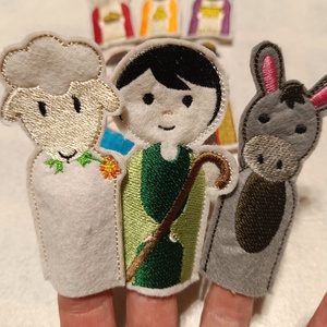 Betlehemi figurák filc ujjbáb csomag - diy (csináld magad) - egységcsomag - Meska.hu