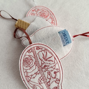 Húsvéti tojások, Hímzett húsvéti zsebes filctojásokások - otthon & életmód - dekoráció - fali és függő dekoráció - függődísz - Meska.hu