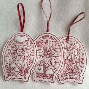 Húsvéti tojások, Hímzett húsvéti zsebes filctojásokások - otthon & életmód - dekoráció - fali és függő dekoráció - függődísz - Meska.hu