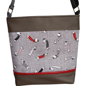 Tacskós női válltáska, crossbody/ kistáska, Táska & Tok, Kézitáska & válltáska, Vállon átvethető táska, Varrás, MESKA