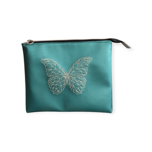 Hímzett textilbőr neszeszer / cipzáras tok - táska & tok - neszesszer - Meska.hu