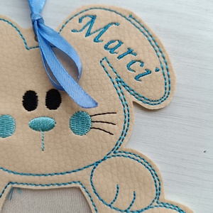 Nyuszi formájú apró ajándék tartó , pénzátadó, Otthon & Életmód, Papír, írószer, Ajándékozás kellékei, Pénzátadó doboz, Hímzés, MESKA