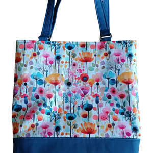 Színes virágos válltáska , Táska & Tok, Kézitáska & válltáska, Válltáska, Varrás, Hímzés, MESKA