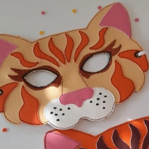 Farsangi filc  tigris álarc - Meska.hu