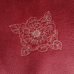 Rózsás hímzett textilbőr neszeszer / cipzáras tok, Táska & Tok, Neszesszer, Varrás, Hímzés, MESKA