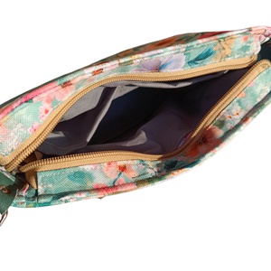 Türkiz virágos női válltáska, crossbody/ kistáska - táska & tok - kézitáska & válltáska - vállon átvethető táska - Meska.hu
