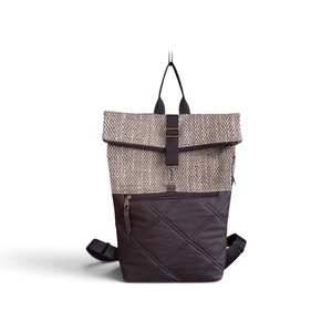 Barna elegáns rolltop hátitáska/hátizsák  - Meska.hu