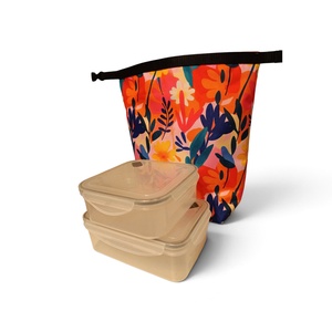Nagyméretű uzsonnástáska, rolltop lunchbag - táska & tok - uzsonna- & ebéd tartó - ebéd tasak, doboz - Meska.hu
