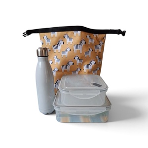 Nagyméretű uzsonnástáska, ebédes táska, rolltop lunchbag - táska & tok - uzsonna- & ebéd tartó - ebéd tasak, doboz - Meska.hu