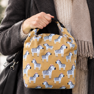 Nagyméretű uzsonnástáska, ebédes táska, rolltop lunchbag - Meska.hu