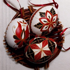 Hímes tojás 29 - 3db - Meska.hu