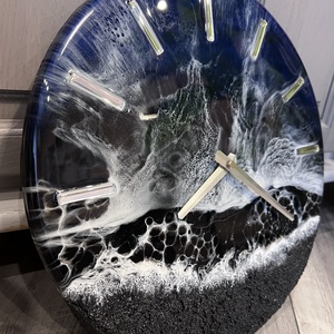 Egyedi EPOXY GYANTA FALIÓRA 35 cm átmérőjű - otthon & életmód - dekoráció - fali és függő dekoráció - falióra & óra - Meska.hu
