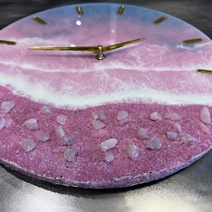 Egyedi EPOXY GYANTA FALIÓRA 35cm átmérő - otthon & életmód - dekoráció - fali és függő dekoráció - falióra & óra - Meska.hu