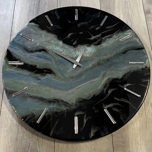 Kézzel készült, prémium EPOXY GYANTA FALIÓRA /55CM/ átmérőjü - Meska.hu