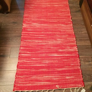 Piros rongyszőnyeg -  - Meska.hu