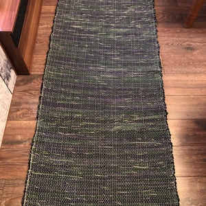 kék-zöld cirmos szőnyeg -  - Meska.hu