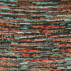 türkiz-narancs-fekete szőnyeg - otthon & életmód - lakástextil - szőnyeg - szövött szőnyeg - Meska.hu