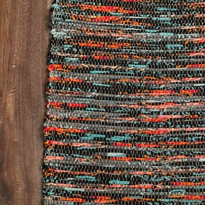 türkiz-narancs-fekete szőnyeg - otthon & életmód - lakástextil - szőnyeg - szövött szőnyeg - Meska.hu