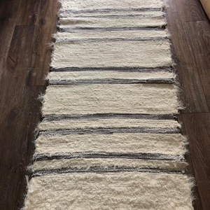 Szürke csíkos szőnyeg - otthon & lakás - lakástextil - szőnyeg - szövött szőnyeg - Meska.hu