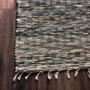 Zöld cirádás szőnyeg - otthon & életmód - lakástextil - szőnyeg - szövött szőnyeg - Meska.hu