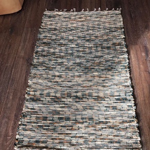 Zöld cirádás szőnyeg - otthon & életmód - lakástextil - szőnyeg - szövött szőnyeg - Meska.hu