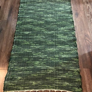 zöld cifra szőnyeg - otthon & lakás - lakástextil - szőnyeg - szövött szőnyeg - Meska.hu