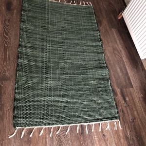 zöld színű rongyszőnyeg - otthon & lakás - lakástextil - szőnyeg - szövött szőnyeg - Meska.hu