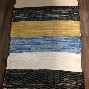 Vidám csíkos szőnyeg - otthon & életmód - lakástextil - szőnyeg - szövött szőnyeg - Meska.hu