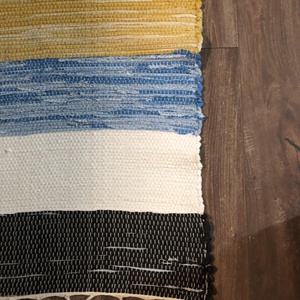 Vidám csíkos szőnyeg - otthon & életmód - lakástextil - szőnyeg - szövött szőnyeg - Meska.hu