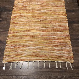 Sárga mintás rongyszőnyeg - otthon & életmód - lakástextil - szőnyeg - szövött szőnyeg - Meska.hu