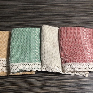 Csipkés pamut kéztörlő, törölköző - otthon & életmód - konyhafelszerelés, tálalás - konyhai textil - konyharuha & törlőkendő - Meska.hu