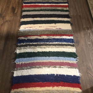 Tarka rongyszőnyeg - otthon & életmód - lakástextil - szőnyeg - szövött szőnyeg - Meska.hu