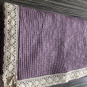 Csipkés pamut ágytakaró - otthon & életmód - lakástextil - ágytakaró - Meska.hu