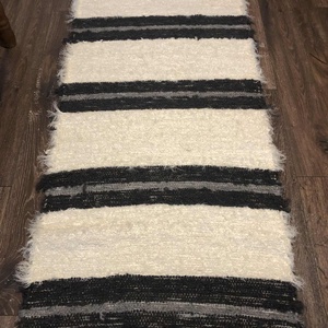 Len-pamut rongyszőnyeg, Otthon & Életmód, Lakástextil, Szőnyeg, Szövött szőnyeg, Szövés, MESKA