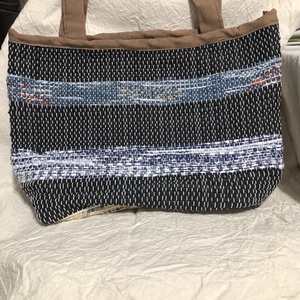 Csíkos szövött csakegyvan táska - táska & tok - bevásárlás & shopper táska - shopper, textiltáska, szatyor - Meska.hu