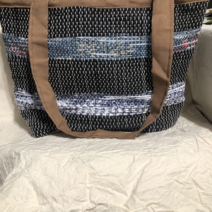 Csíkos szövött csakegyvan táska - Meska.hu