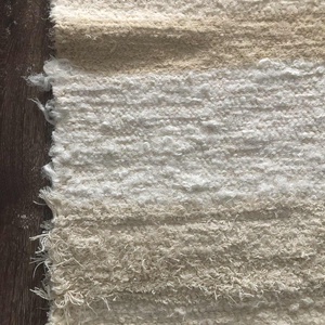 natur, barna-fehér színű, csíkozással puha, vastag szőnyeg - otthon & életmód - lakástextil - szőnyeg - szövött szőnyeg - Meska.hu