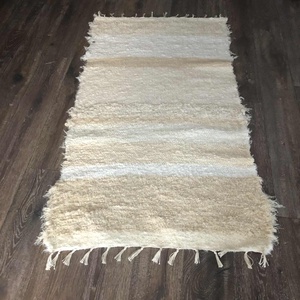 natur, barna-fehér színű, csíkozással puha, vastag szőnyeg - otthon & életmód - lakástextil - szőnyeg - szövött szőnyeg - Meska.hu