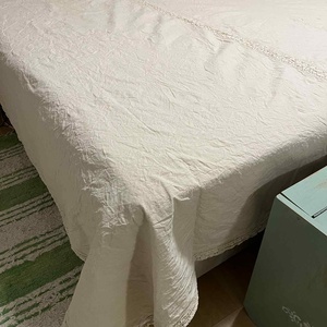 Csipkés pamutvászon ágytakaró, Otthon & Életmód, Fürdőszoba, Törölköző, Varrás, MESKA