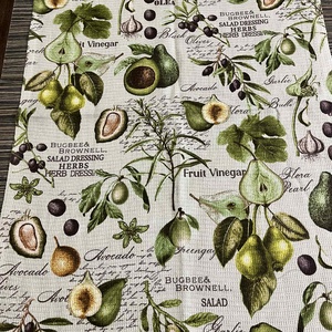 Darázs mintás pamut konyharuha - Meska.hu