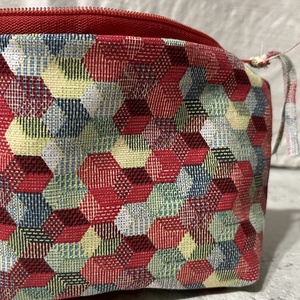 piros neszeszer - táska & tok - pénztárca & más tok - kártyatartó & irattartó - Meska.hu