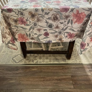 Pasztellvirágos asztalterítő - Meska.hu